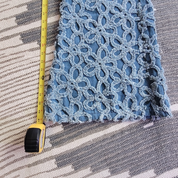 Womens Anthropologie Daisy Wide Leg Flare Denim Bellbottom Jeans Festival Pants - Picture 5 of 8